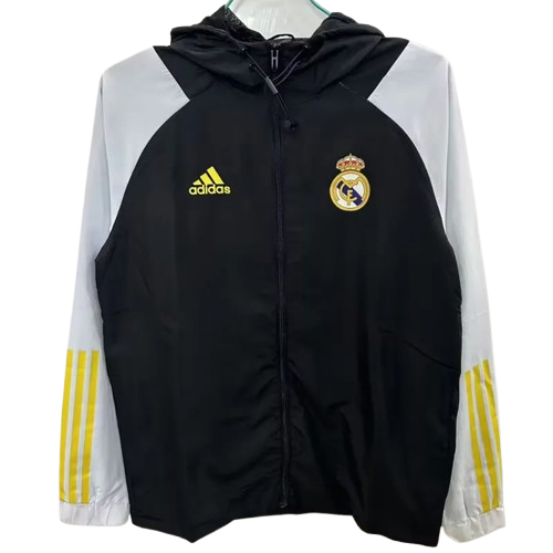 25-26 Real Madrid Black Windbreaker