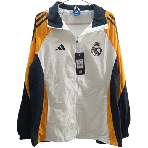 25-26 Real Madrid White Windbreaker