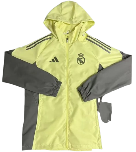 25-26 Real Madrid Yellow Windbreaker