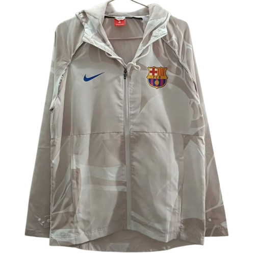 25-26 Barcelona White ~Pink Windbreaker