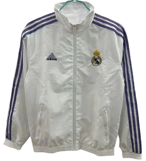 25-26 Real Madrid White Double Sided Windbreaker