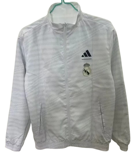 25-26 Real Madrid White Double Sided Windbreaker