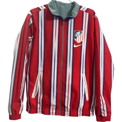 2024 Atlético de Madrid Green & Red Double Sided Windbreaker
