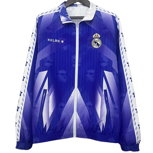 24-25 Real Madrid Blue & White Double Sided Windbreaker