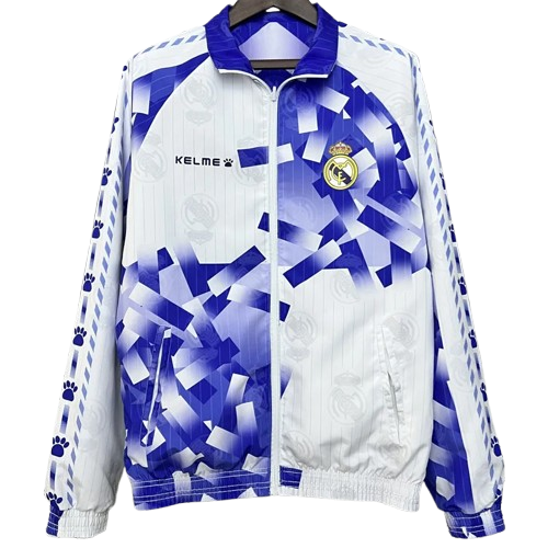 24-25 Real Madrid Blue & White Double Sided Windbreaker