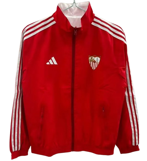 25-26 Sevilla Red & White Double Sided Windbreaker
