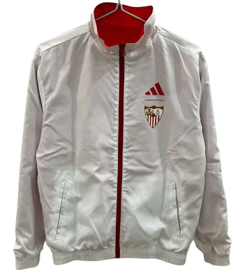 25-26 Sevilla Red & White Double Sided Windbreaker