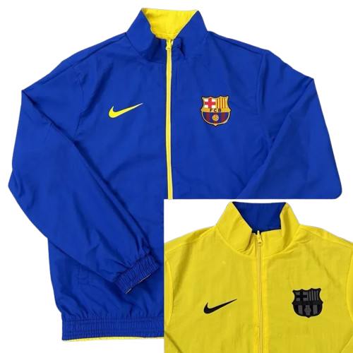 25-26 Barcelona Blue & Yellow Double Sided Windbreaker