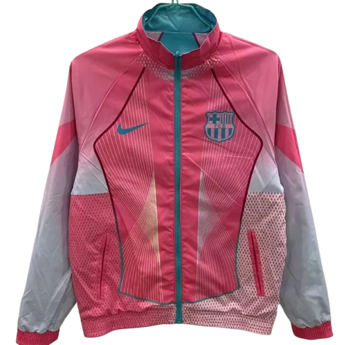 25-26 Barcelona Green & Pink Double Sided Windbreaker