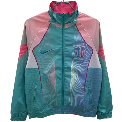 25-26 Barcelona Green & Pink Double Sided Windbreaker