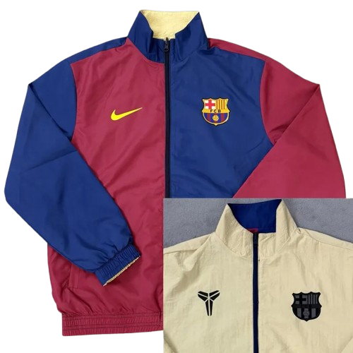 25-26 Barcelona Red Blue & Yellow Double Sided Windbreaker