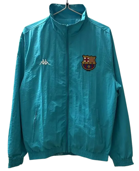 24-25 Barcelona Green Retro Double Sided Windbreaker