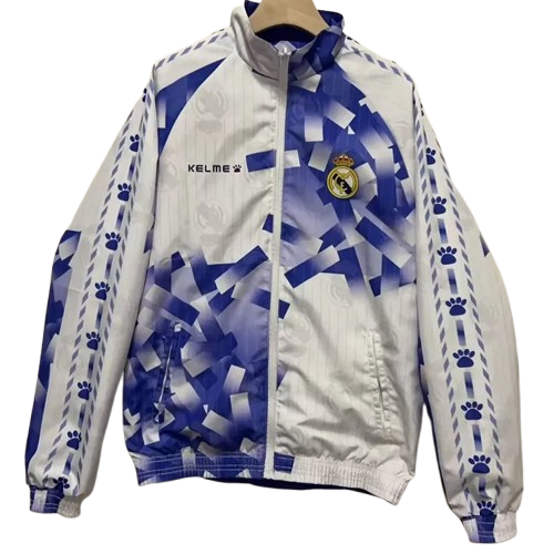 1996-97 Real Madrid Purple & White Retro Double Sided Windbreaker