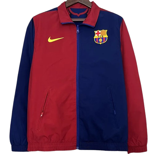 2024 Barcelona Red Blue & Red Blue Double Sided Windbreaker