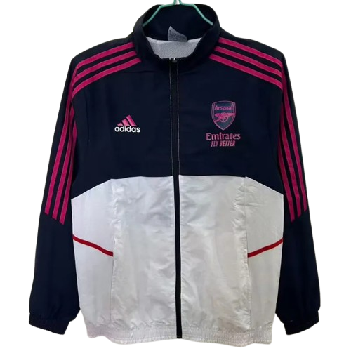 25-26 Arsenal Black White Windbreaker