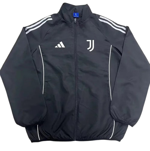 25-26 Juventus Black Windbreaker