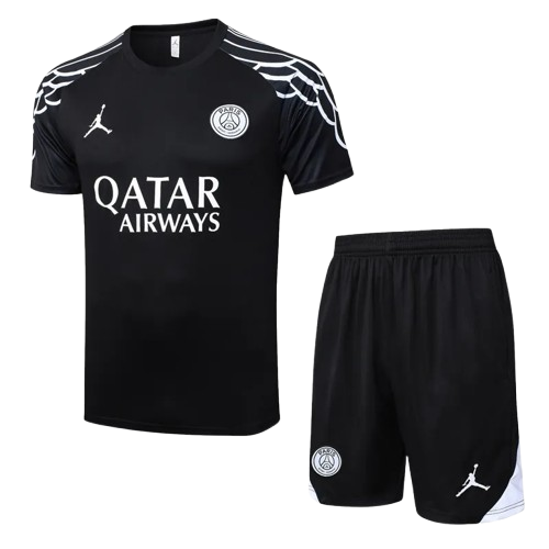 25-26 PSG Black Training Short Suit
