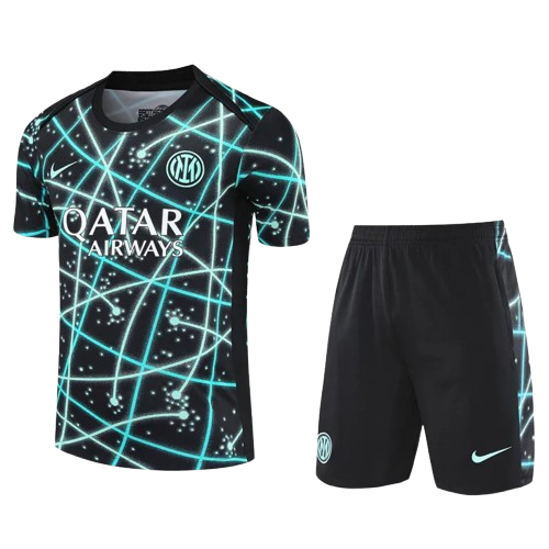 25-26 Inter Milan Black Blue Training Short Suit