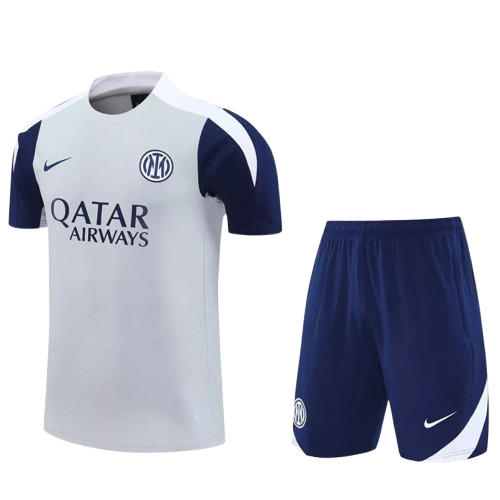 25-26 Inter Milan Light Gray Training Short Suit