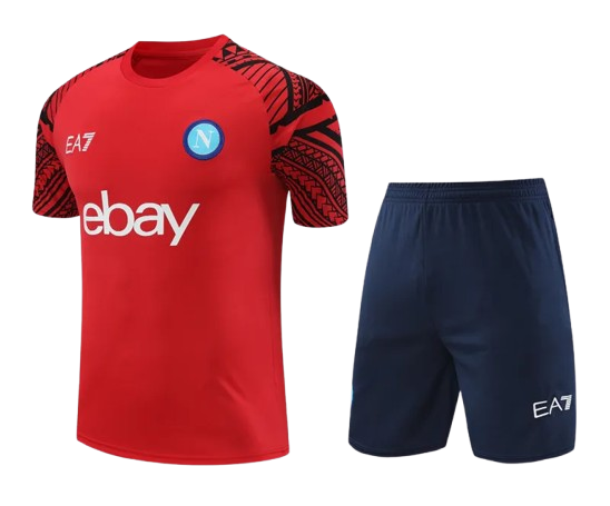 24-25 Napoli Red Training Short Suit