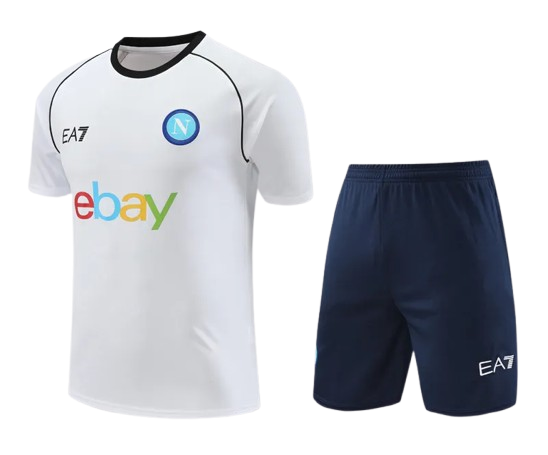 24-25 Napoli White Training Short Suit