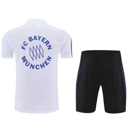 25-26 Bayern White Training Short Suit