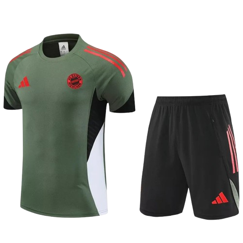 25-26 Bayern Army Green Training Short Suit