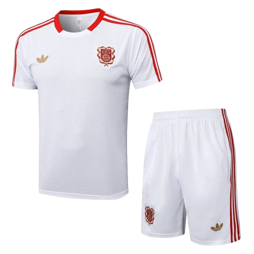 25-26 Bayern White Training Short Suit