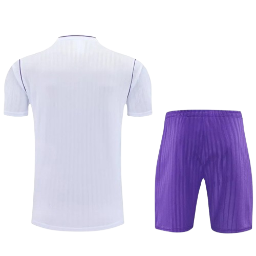 25-26 Real Madrid White Training Short Suit