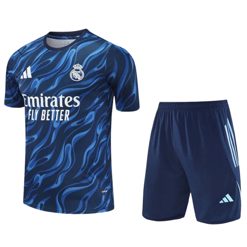 25-26 Real Madrid Blue Training Short Suit