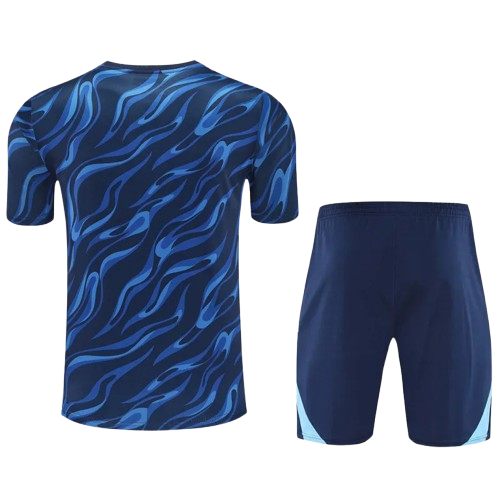 25-26 Real Madrid Blue Training Short Suit