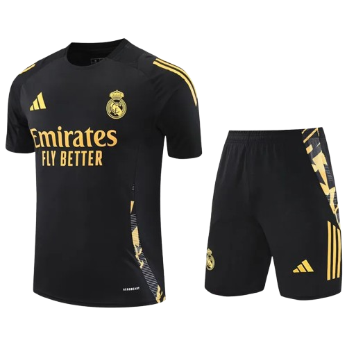 24-25 Real Madrid Black Training Short Suit