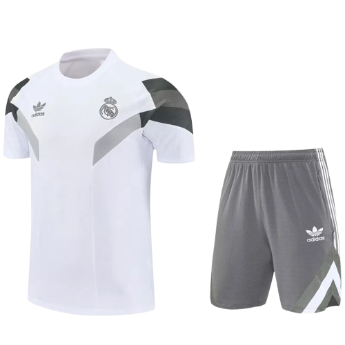 25-26 Real Madrid White Training Short Suit