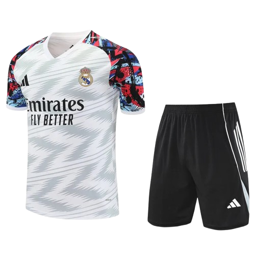 25-26 Real Madrid White Training Short Suit