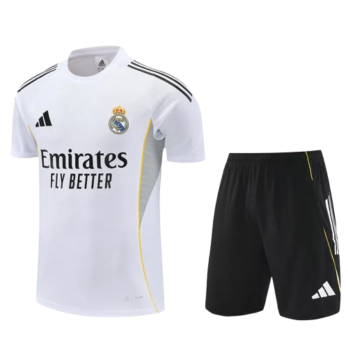 25-26 Real Madrid White Training Short Suit