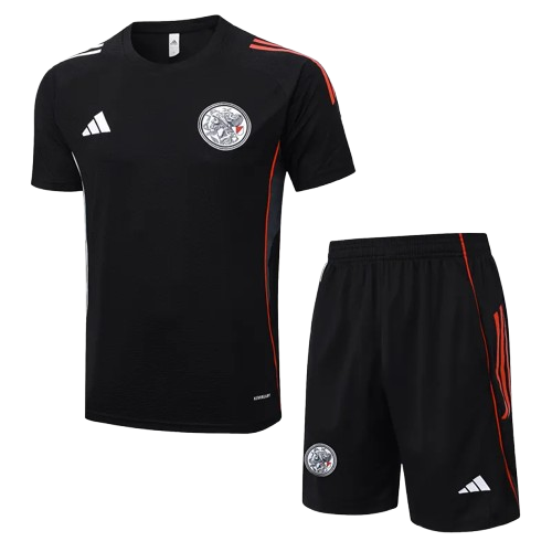25-26 Ajax Black Training Short Suit