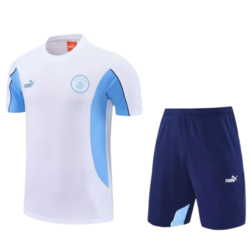25-26 Man City White Training Short Suit
