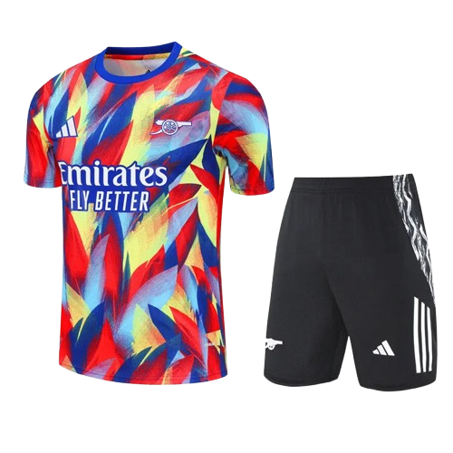 25-26 Arsenal Red Blue Training Short Suit