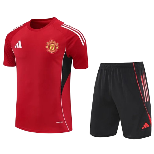 25-26 Man Utd Red Training Short Suit