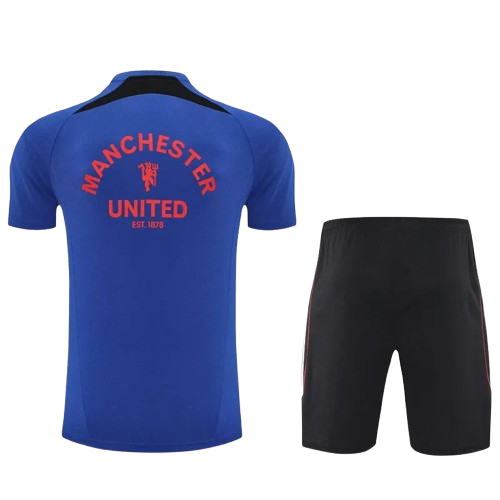 25-26 Man Utd Fancy Blue Training Short Suit