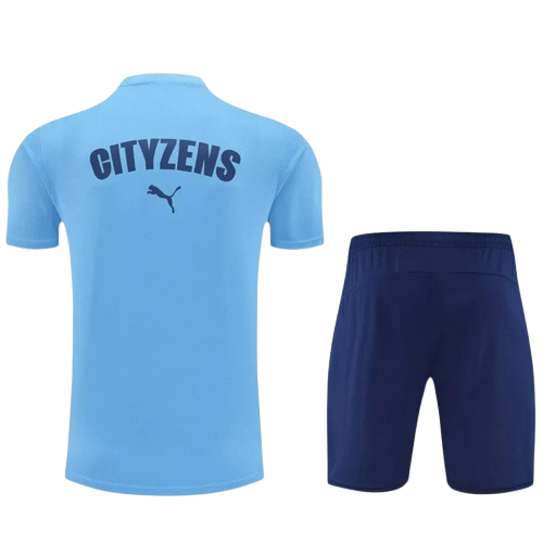 25-26 Man City Light Blue Training Short Suit