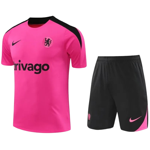 24-25 Chelsea Pink Training Short Suit