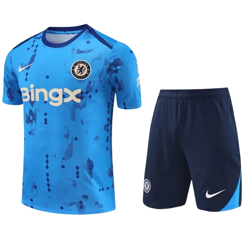 24-25 Chelsea Light Blue Training Short Suit