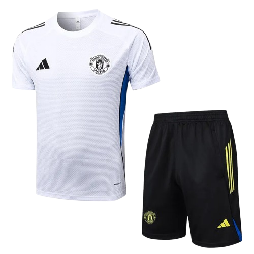 25-26 Man Utd White Training Short Suit