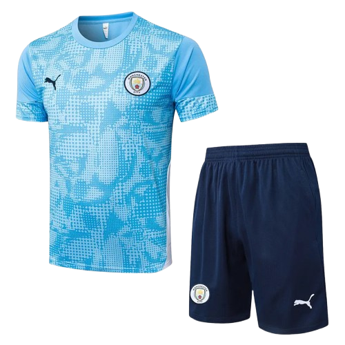 25-26 Man City Light Blue Training Short Suit