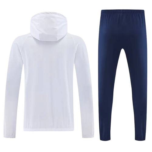 25-26 PSG White Hoodie Jacket Tracksuit