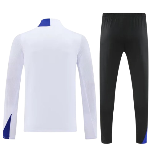 25-26 PSG White Half Pull Tracksuit