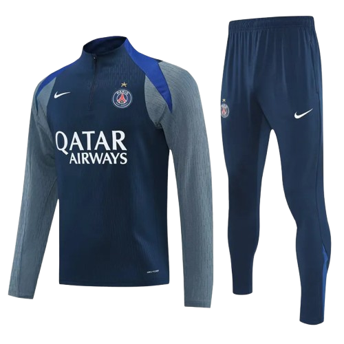 25-26 PSG Royal Blue Half Pull Tracksuit