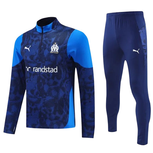 25-26 Marseille Royal Blue Half Pull Tracksuit