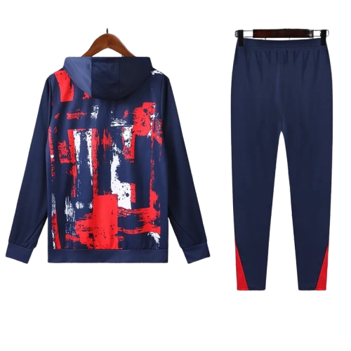 24-25 PSG Royal Blue Hoodie Tracksuit